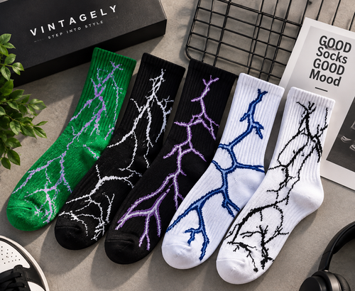 LIGHTNING SOCKS — 5 PAIR PACK