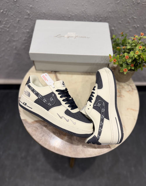 Nike Air Force Custom X The North Face White Blue 2025