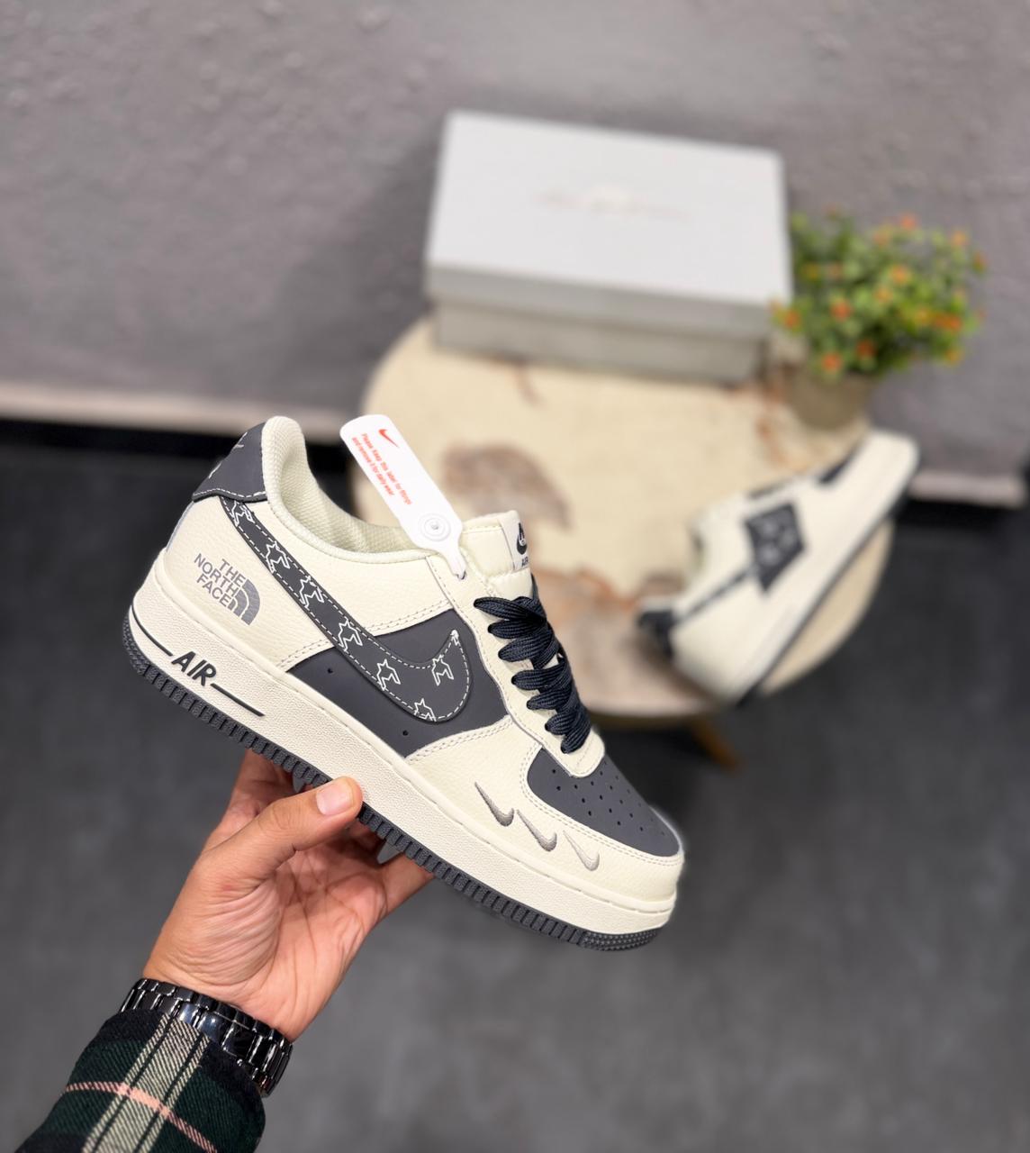 Nike Air Force Custom X The North Face White Blue 2025