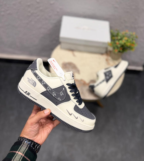 Nike Air Force Custom X The North Face White Blue 2025