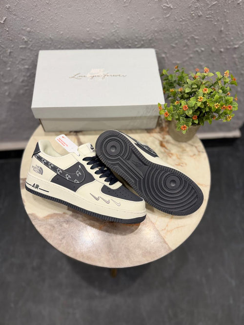 Nike Air Force Custom X The North Face White Blue 2025